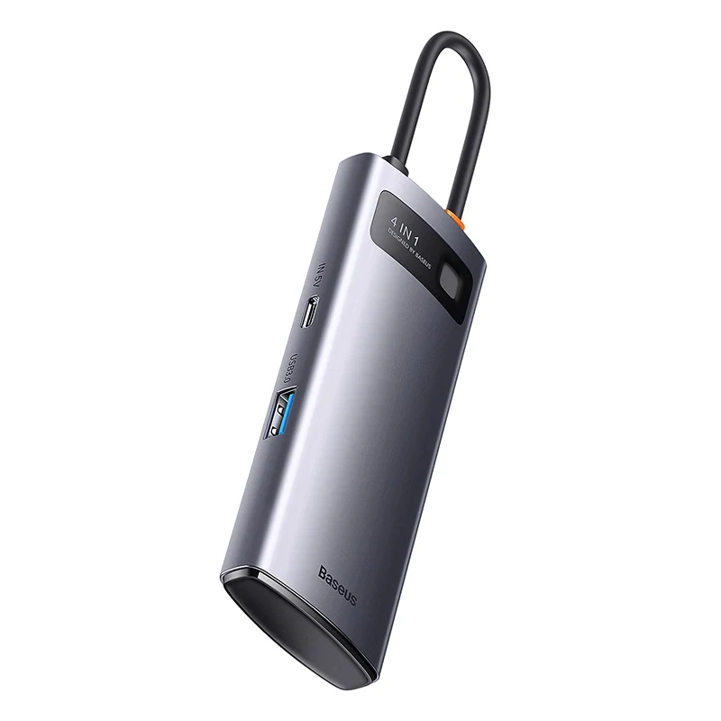 Hub BASEUS Metal Gleam Series 4-portowy USB-C 4