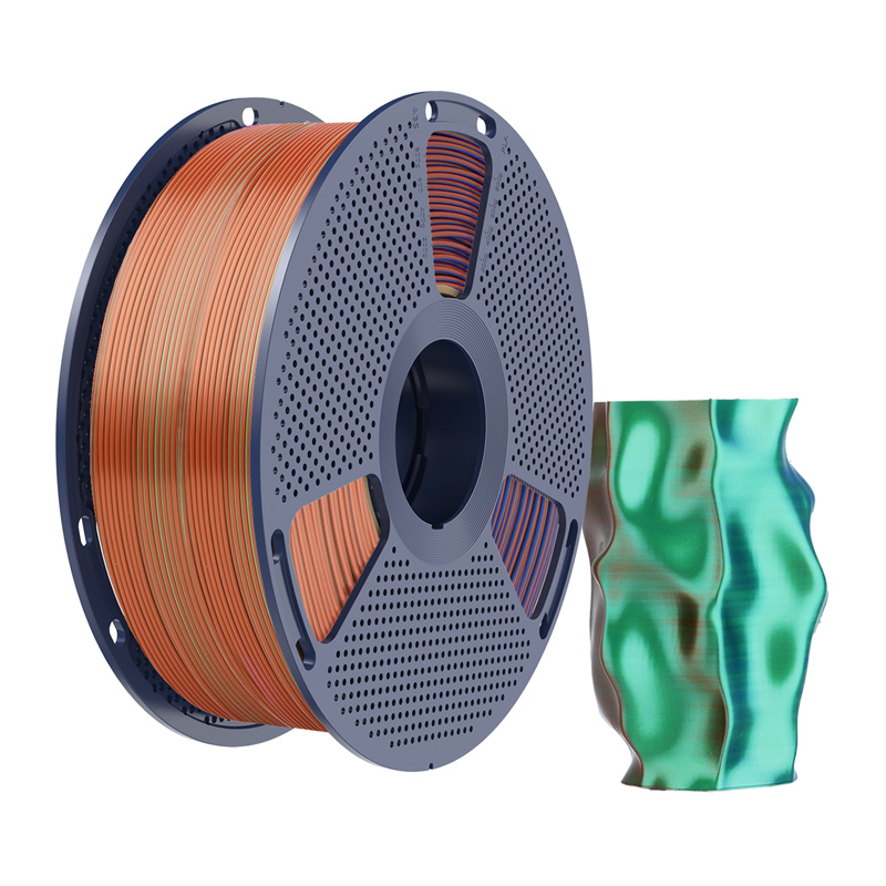 Sunlu Filament PLA+ Silk Tri-Color Orange Blue Green 2