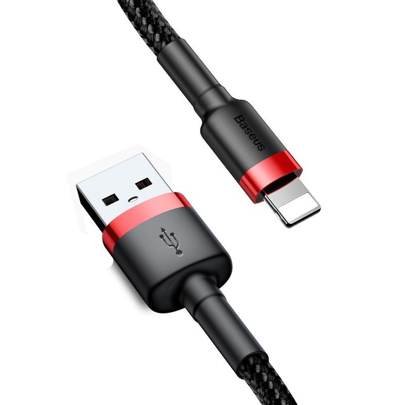Kabel BASEUS Cafule USB-A-Lightning 1m (czarno-czerwony) 3