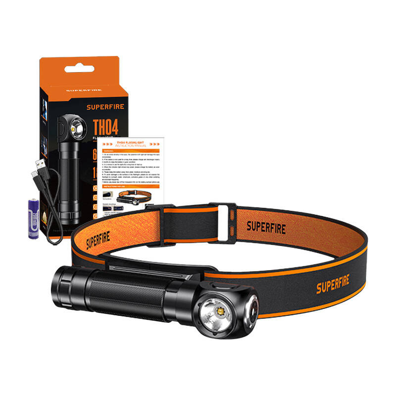 Latarka czołowa SUPERFIRE TH04 600lm USB-C 2