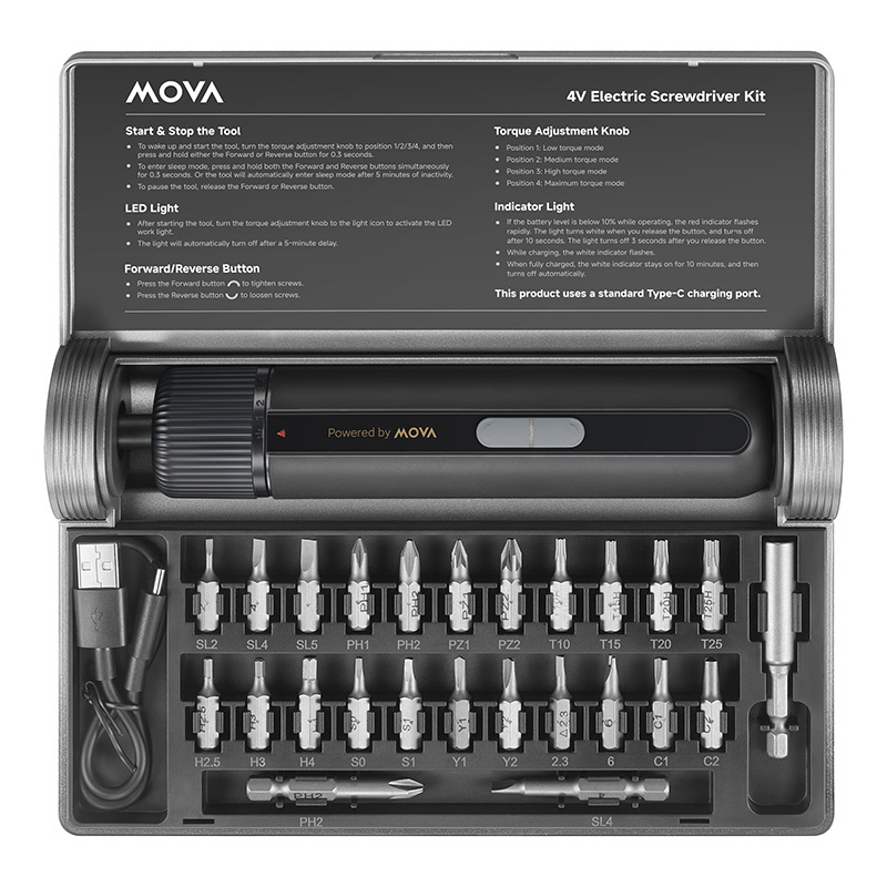 MOVA Screwdriver Kit 4V 8N·m MSD008 2