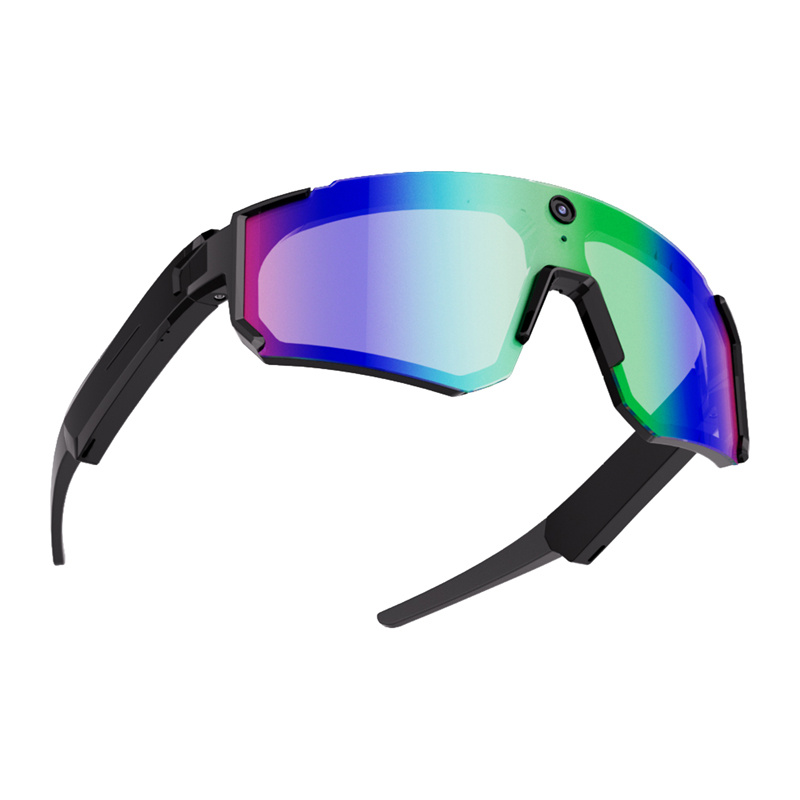 Colmi V06 AI Black Sports Sunglasses (with Blue Lenses) 4