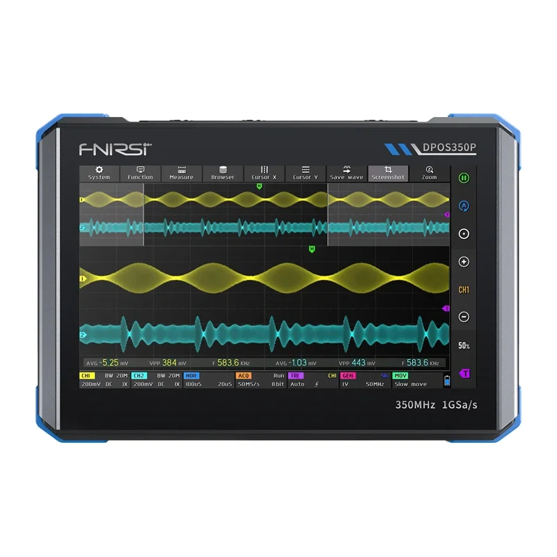 FNIRSI Digital Oscilloscope 4-IN-1 DPOS350P