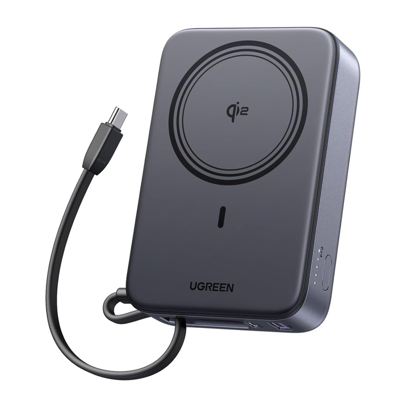 Ugreen PB567 20000mAh Magnetic Power Bank, USB + USB-C, Qi2 15W (White)