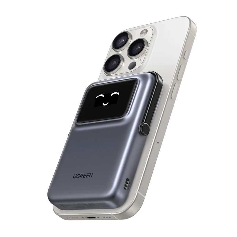 Magnetic Power Bank UNO Ugreen PB764 10000mAh Grey 4
