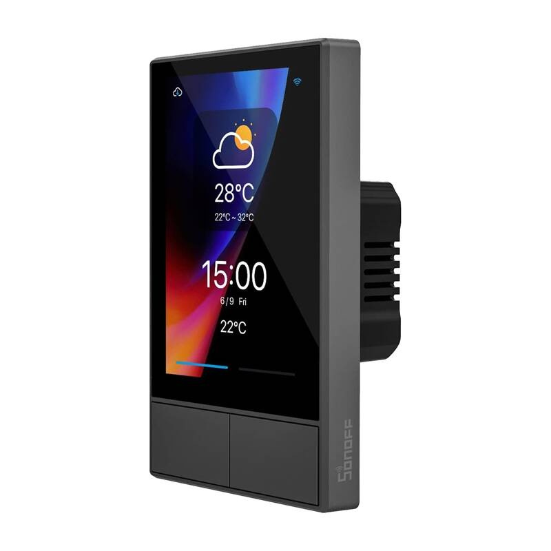 Smart WiFi control panel SONOFF NSPanel (black, 120mm) 2