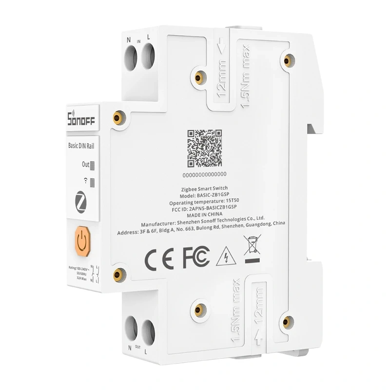Smart switch SONOFF BASIC-ZB1GSP ZigBee 3