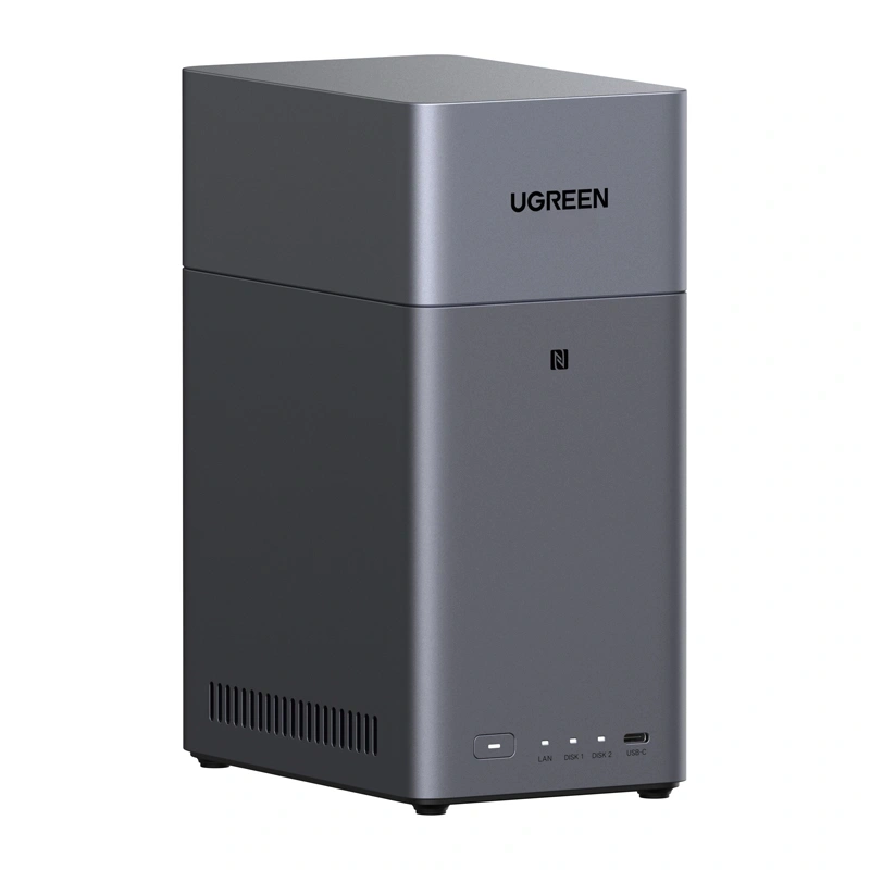 Ugreen DH2300 NAS File Server, 2-Disk, A72+A53, 4GB DDR4, 1GbE, 4K + HDMI Cable 3