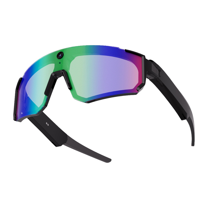 Colmi V06 AI Black Sports Sunglasses (with Blue Lenses) 3
