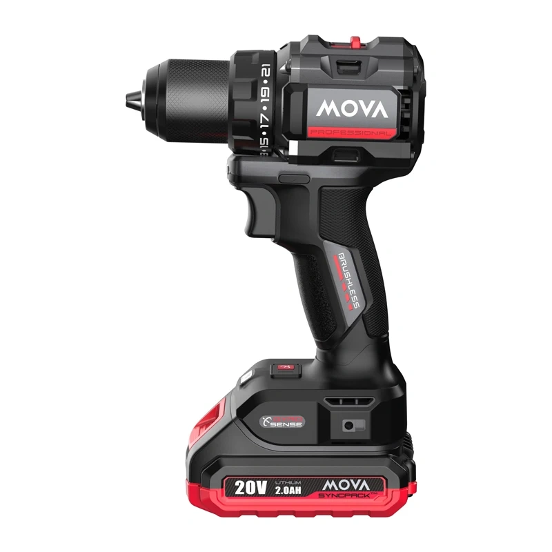 Bezkartáčová vrtačka/šroubovák MOVA PD80K 20 V, 80 Nm (včetně akumulátoru a nabíječky) 2