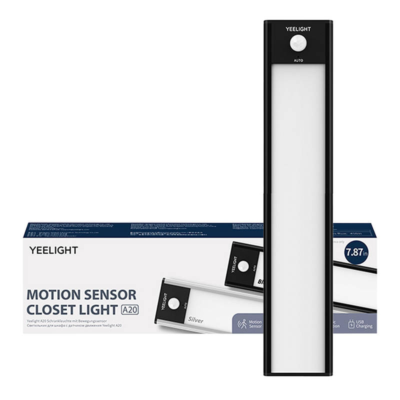 Lampka do szafy YEELIGHT Closet Light 20cm 2700K (czarna) 2