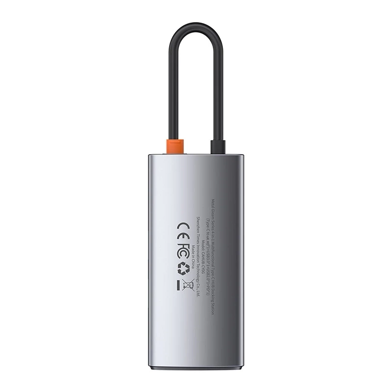 Hub USB-C BASEUS Metal Gleam Series 4-portowy 3