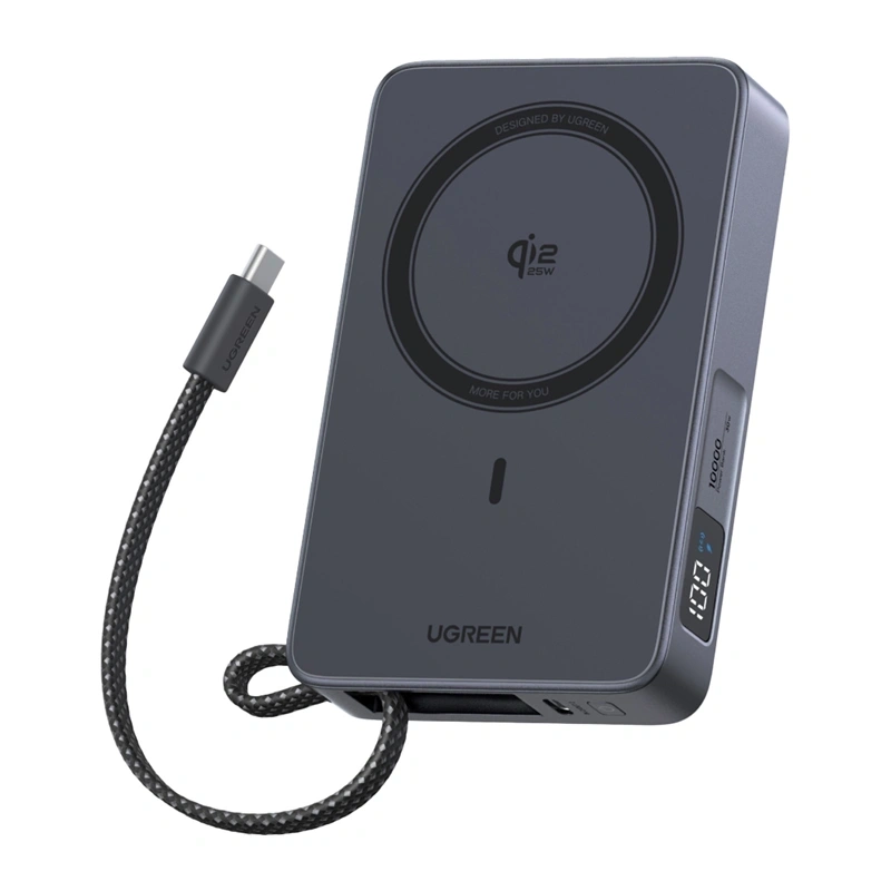 Powerbank UGREEN PB773 10000mAh 30W magnetic (gray) 2