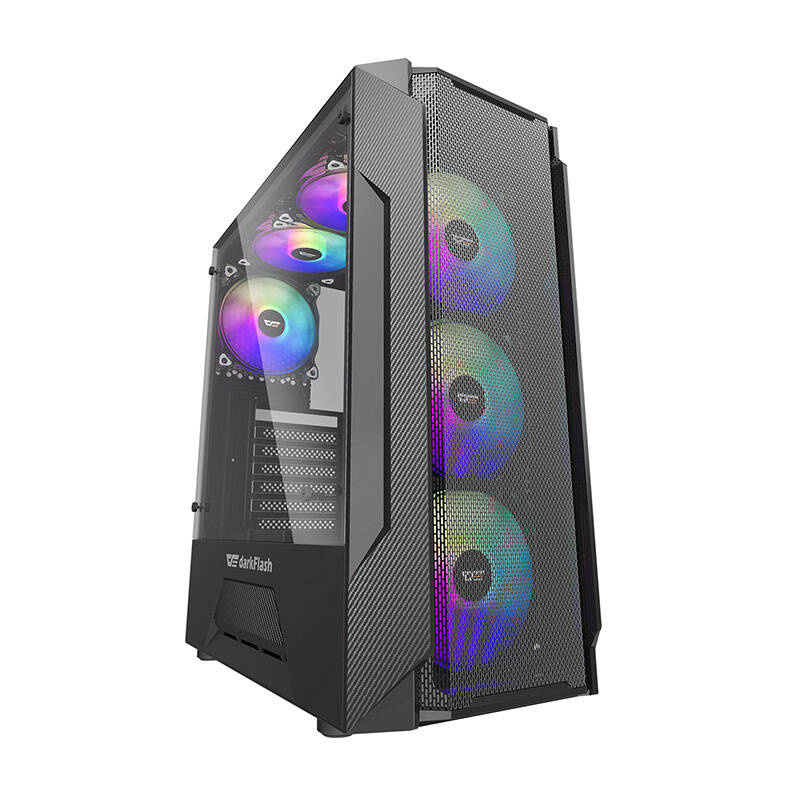 Obudowa komputerowa DARKFLASH LEO (czarna)