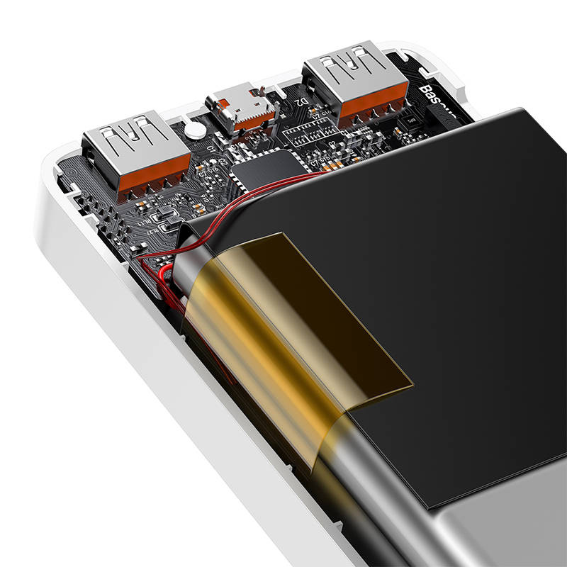 Powerbank BASEUS Bipow 10000mAh 20W 2xUSB USB-C (biały) 4