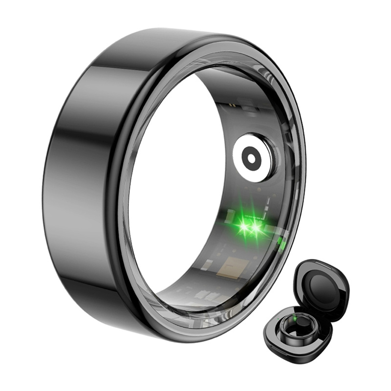 COLMI R02 Smart Ring Size 10 19.8mm (Black) + Charging Case 4