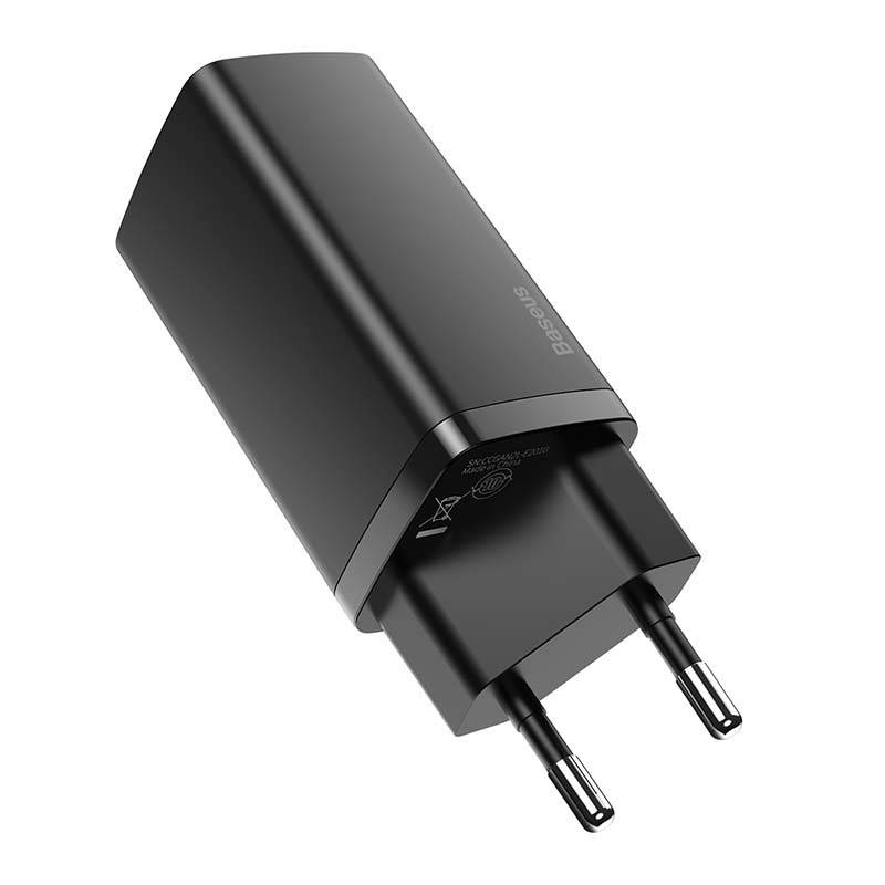 Ładowarka sieciowa BASEUS GaN2 Lite 65W USB-A+USB-C (czarna) 2