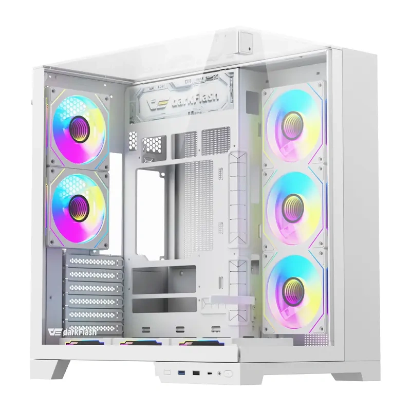 Computer case DarkFlash TH285 PLUS + 8 fans (white) 2