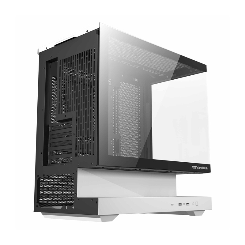 DarkFlash Computer Case F1 White with 6 ARGB fans 5