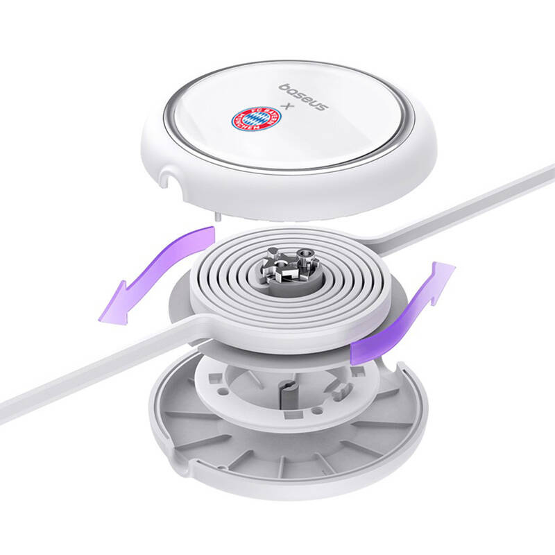 Baseus Kabel ładowania USB-C do USB-C 100W (biały) Edycja Bayern