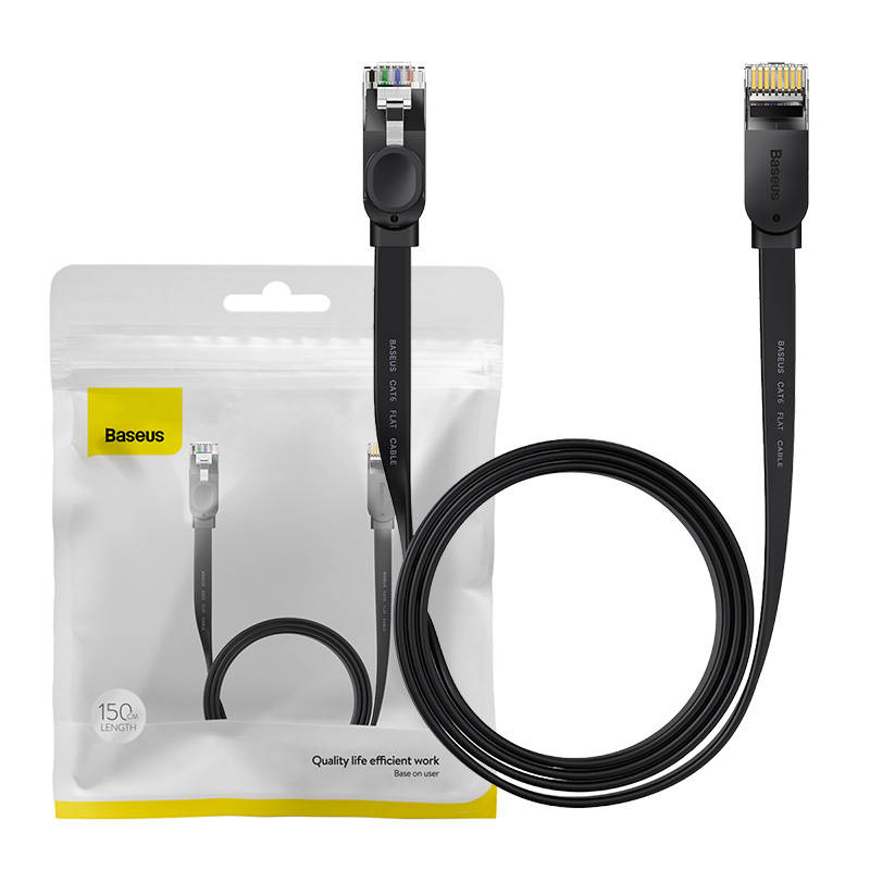 Kabel BASEUS Ethernet RJ45 1.5m (czarny)