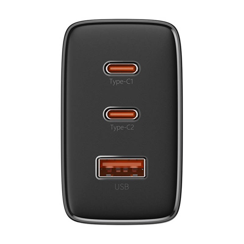 Ładowarka sieciowa Baseus OS-Cube Pro 2xUSB-C + USB, 65W (czarna)