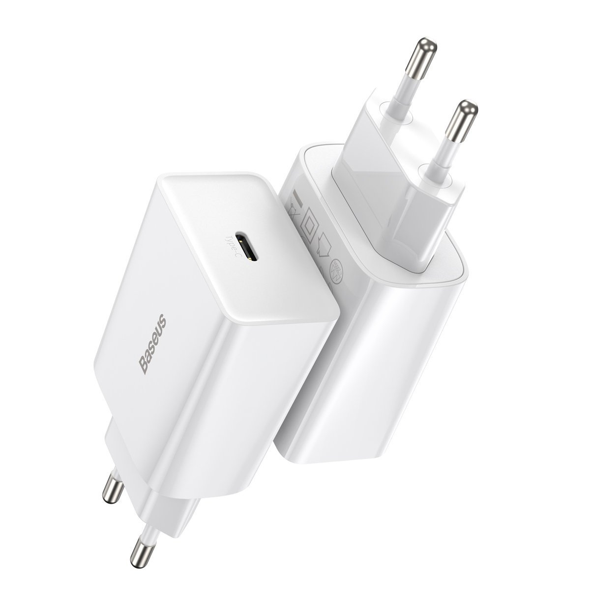 Ładowarka sieciowa Baseus Speed Mini Quick Charger, USB-C, PD, 3A, 20W (biała) 5