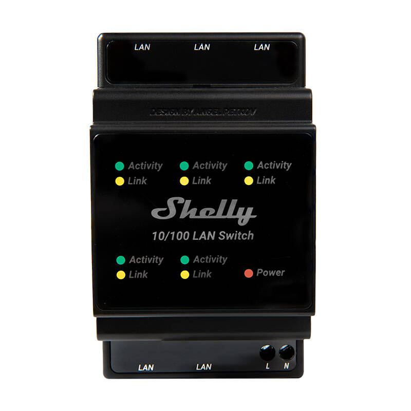 Przełącznik Ethernet z 5 portami RJ45 Shelly LAN Switch 2