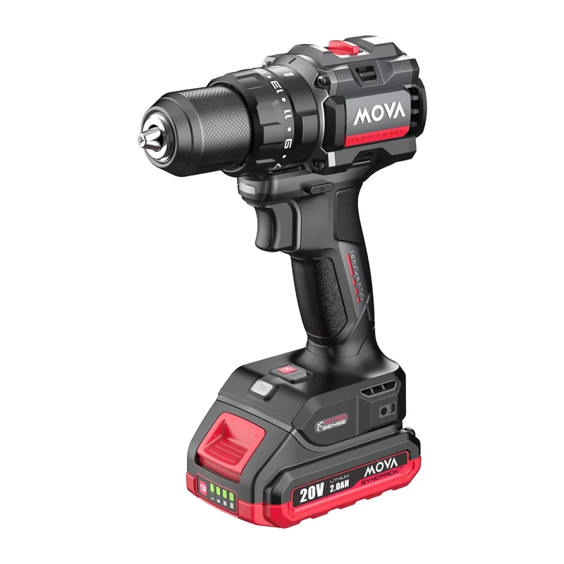 Impact drill MOVA PD80IK 20V 80Nm brushless kit