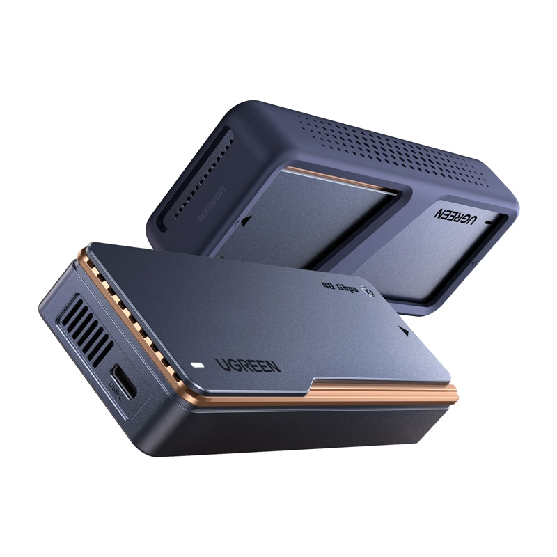M.2 NVMe SSD Enclosure Ugreen D703, USB4 (Gray) 3