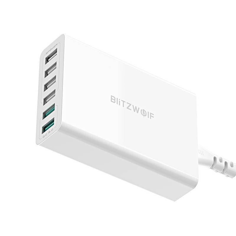 Ładowarka sieciowa BLITZWOLF BW-S15 60W 6xUSB-A (biała) 5