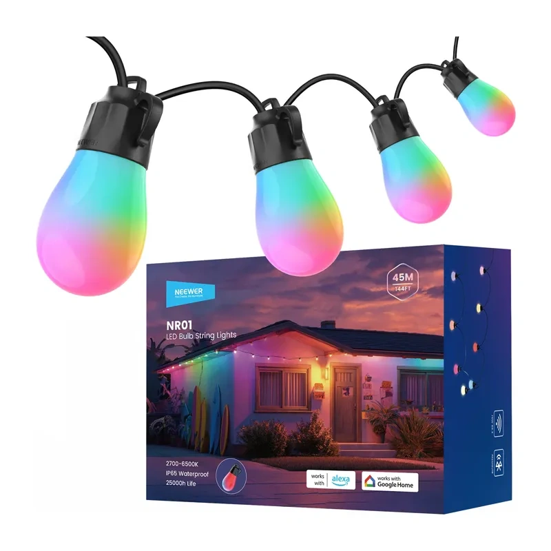 Outdoor string light NEEWER RGB warm white 2