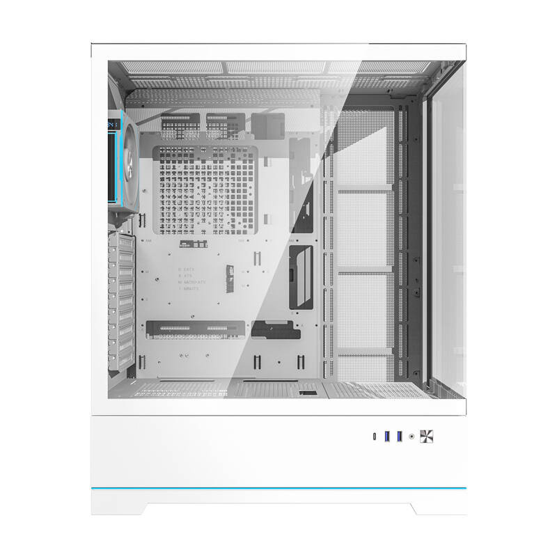 Darkflash Computer Case DY451L PRO White with fan 4