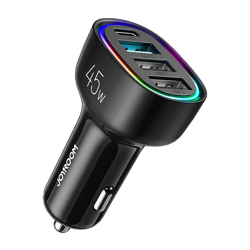 Ładowarka samochodowa JOYROOM JR-CL09 45W 4xUSB (czarna)