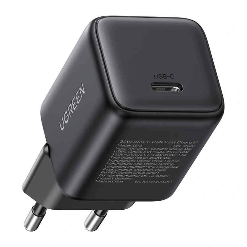 Ugreen X513 30W USB-C GaN Charger Black + 1m Cable 3