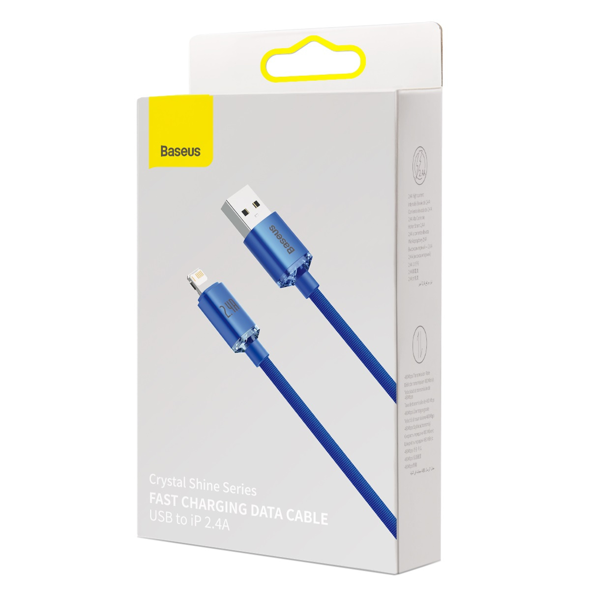 Kabel BASEUS Crystal Shine USB-A-Lightning 1.2m (niebieski) 5