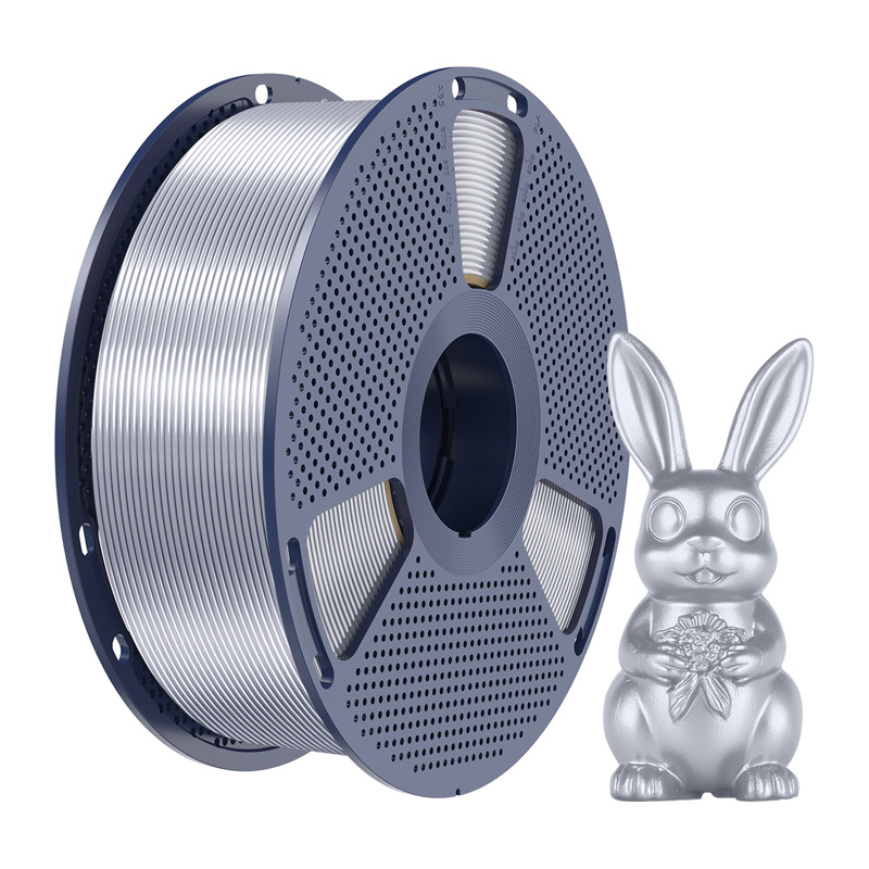Filament Sunlu PLA+ Silk (srebrny) 2