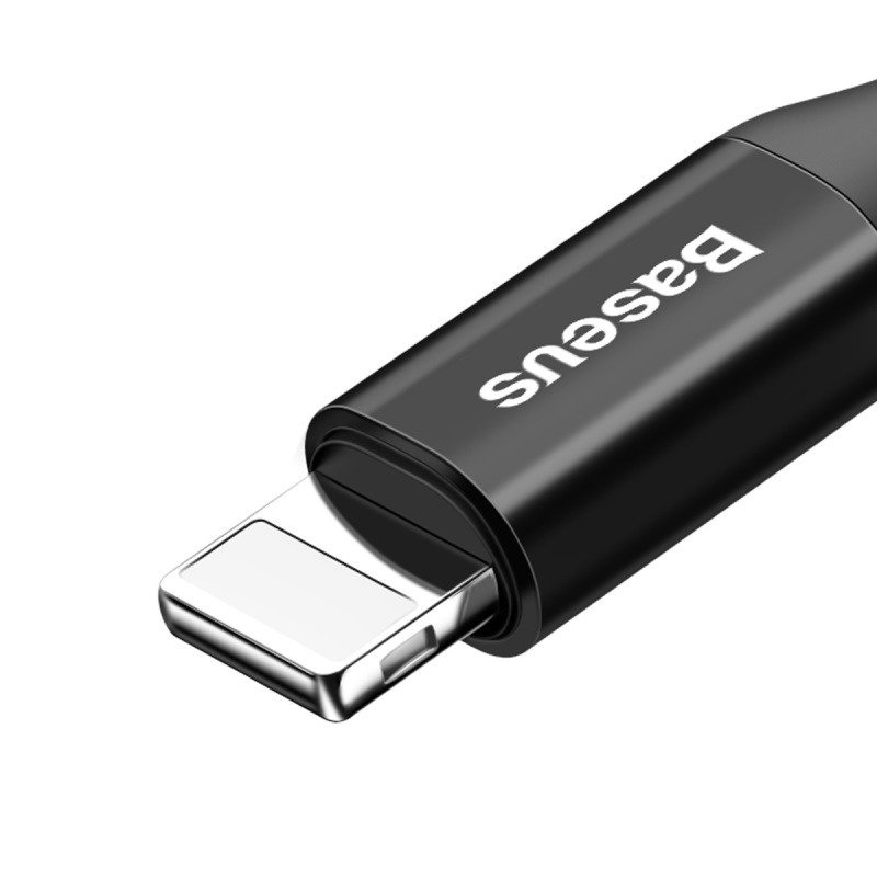 Kabel BASEUS Spring USB-A-Lightning 1m sprężynowy (czarny) 4