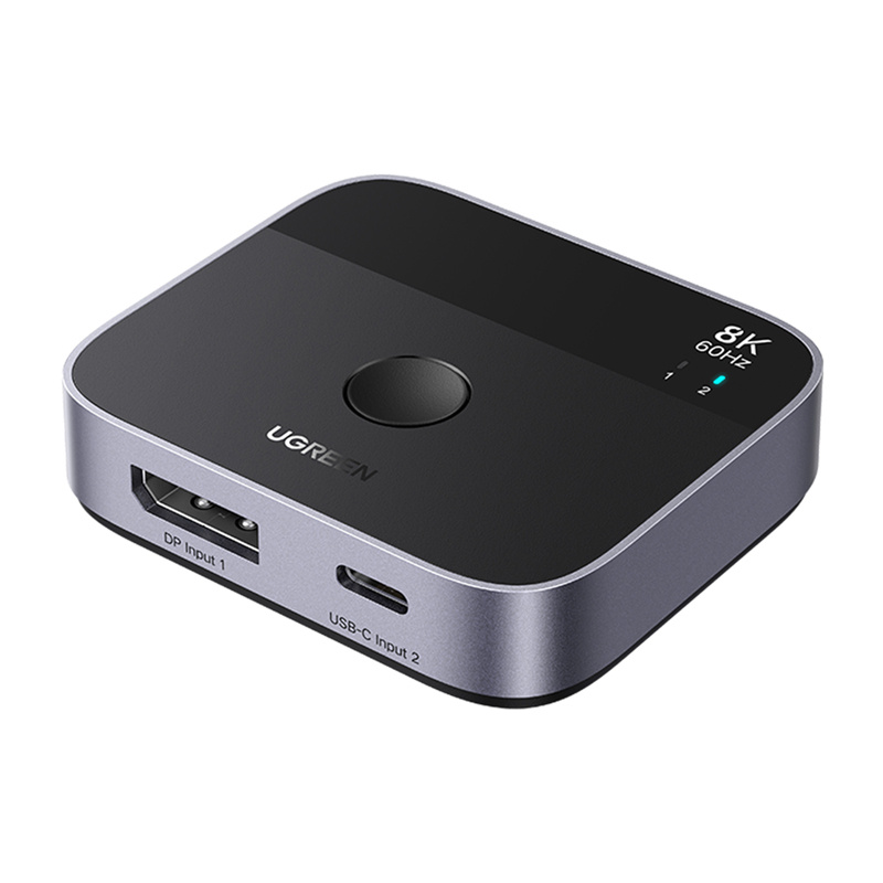 Ugreen AW701 DisplayPort+USB-C Switch 2in1 out