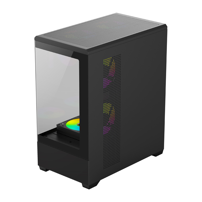 DarkFlash Computer Case C365 Black (+5 Fans) 3
