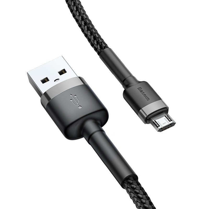 Kabel BASEUS Cafule USB-A-micro USB 1m (szaro-czarny) 4
