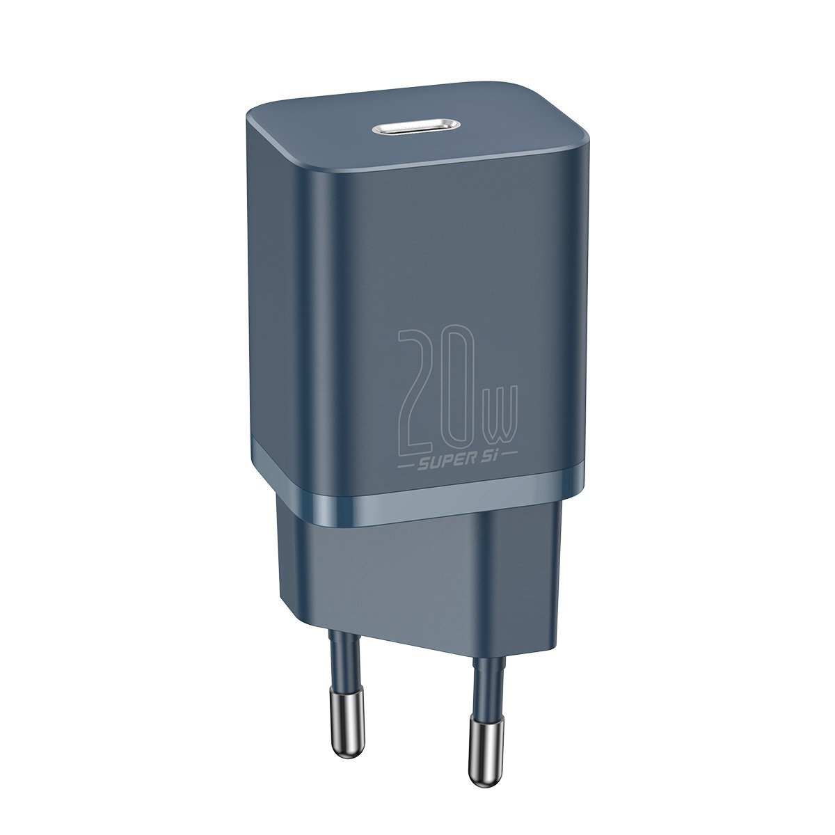 Ładowarka sieciowa BASEUS Super Si 20W + USB-C-Lightning 1m (niebieska) 3