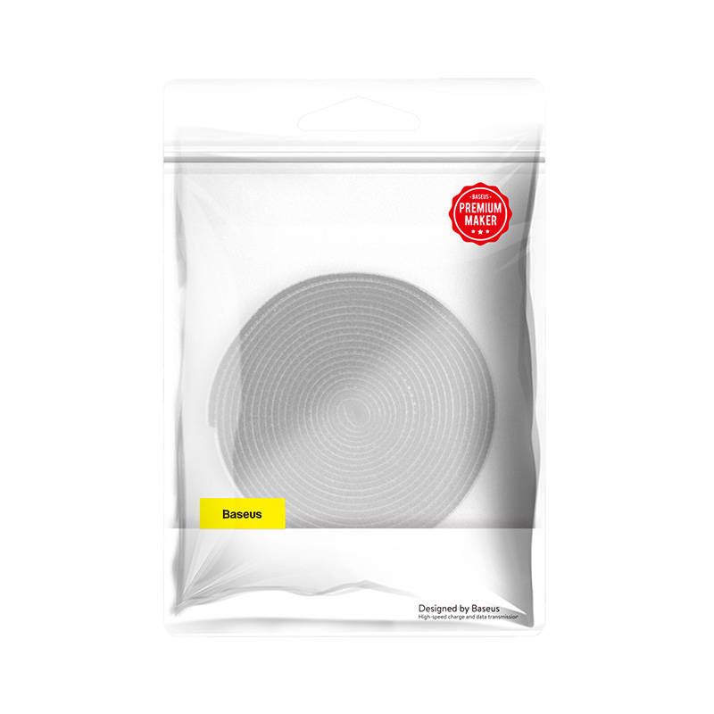 Taśma rzepowa BASEUS Rainbow Circle 3m (szara) 2