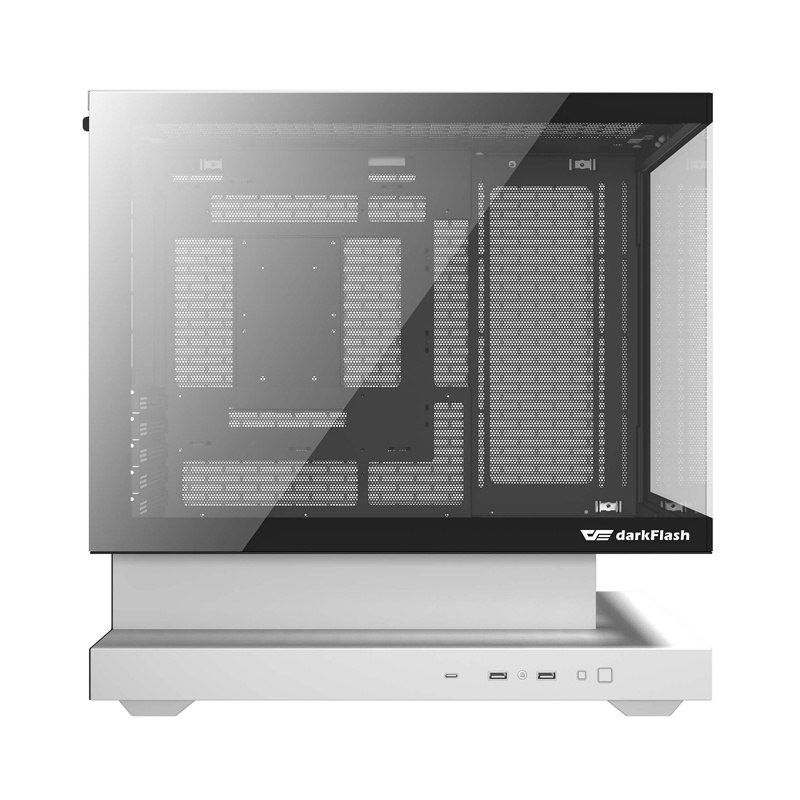 DarkFlash Computer Case F1 White with 6 ARGB fans 2