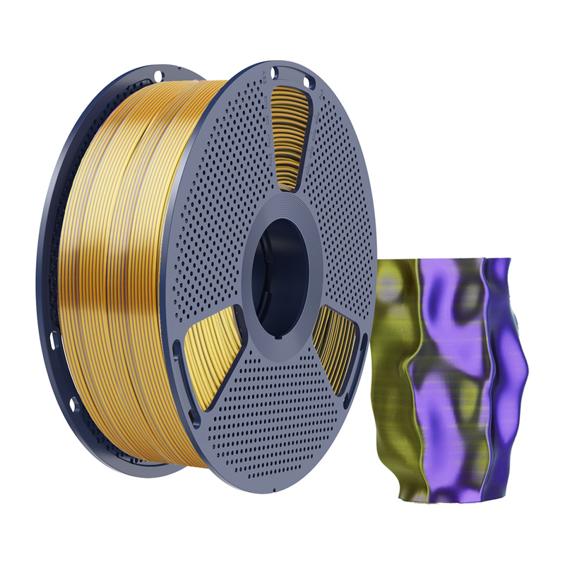 Sunlu Filament PLA+ Silk Tri-Color Black Gold Purple 2