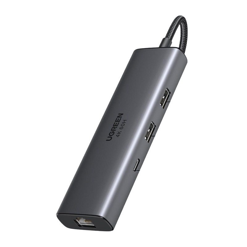 6-in-1 USB-C Hub Ugreen CM512, HDMI 4K@60Hz, 2x USB, RJ45, PD 100W 2