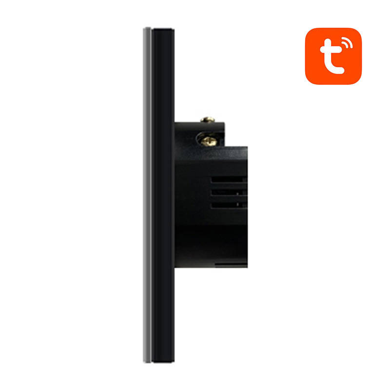 Włącznik światła AVATTO TS02-EU-B2 Wi-Fi 2-przyciski (czarny) 3