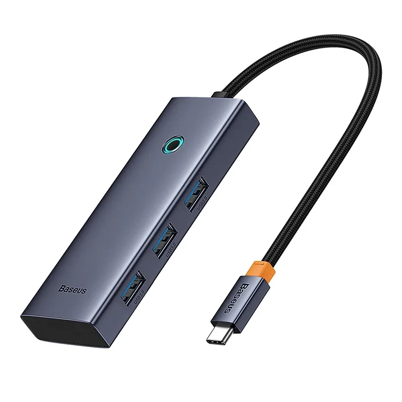 Stacja dokująca Baseus UltraJoy Series 5-Port USB-C do HDMI4K@30Hz + 3xUSB 3.0 + PD (szary) 4