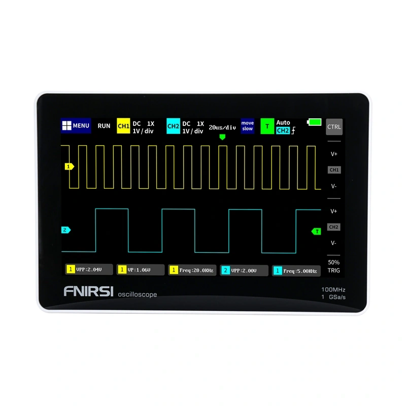 FNIRSI 1013D portable tablet oscilloscope 7" 3