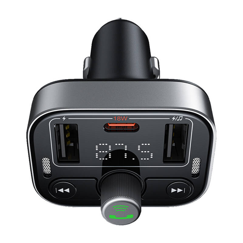 Transmiter FM Baseus S-09 Pro, Bluetooth (czarny) 3